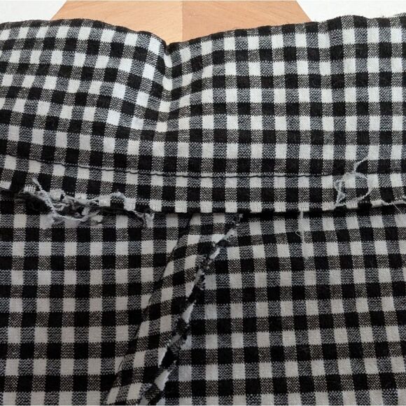 Paolo Tricot Checkered Gingham Sleeveless Long Vest Gillet Medium - Picture 6 of 10